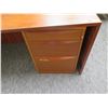 Image 2 : Wooden Desk w/ Under File Cabinet 70"x36"