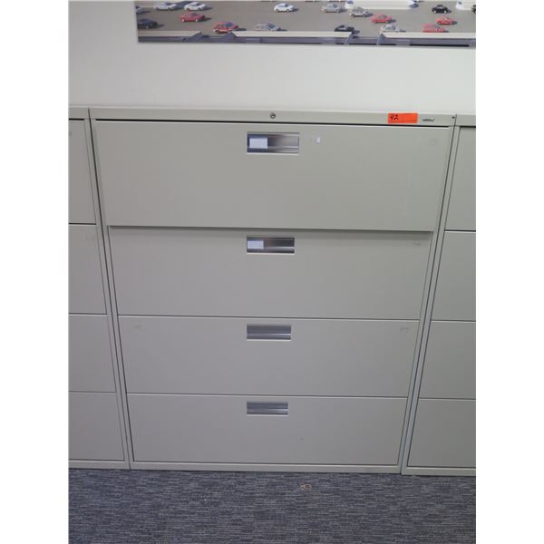 HON Metal 4 Drawer Lateral File Cabinet