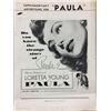 Image 1 : Paula (1952) Rare Publicity Press Book