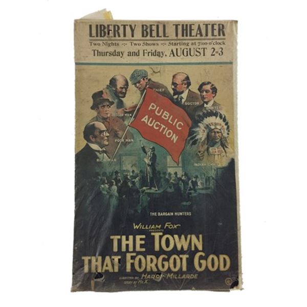 The Town That Forgot God (1922) Window Card Movie Poster