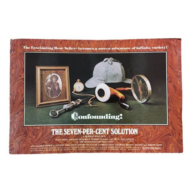 The Seven-Per-Cent Solution (1976) Rare Window Card