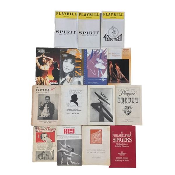 Collection of Playbills