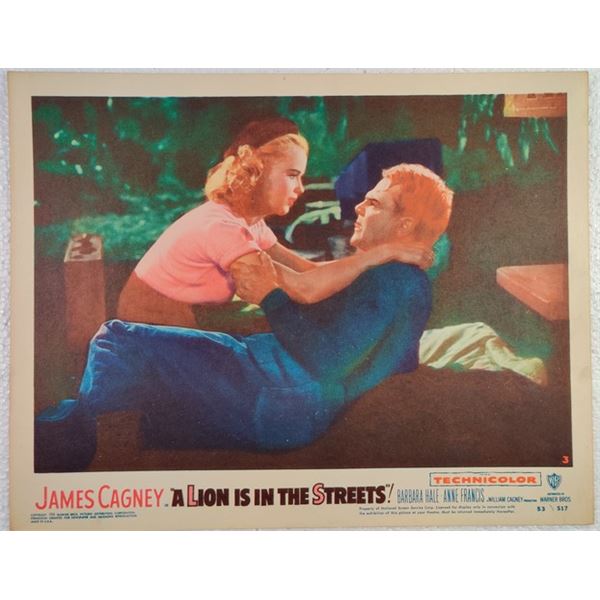 A Lion is in the Streets Lobby Card (1953)