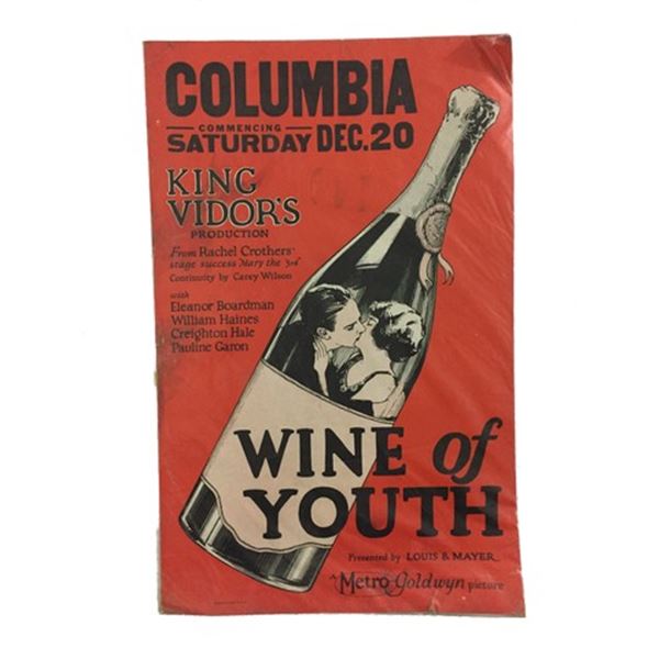 Wine of the Youth (1924) Window Card