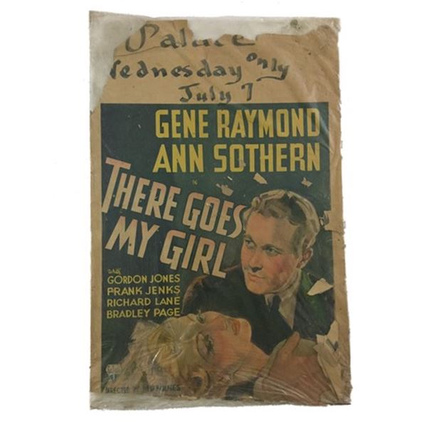 There Goes My Girl (1937) Window Card Movie Poster