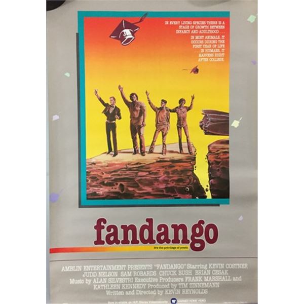 Fandango (1985) Window Card