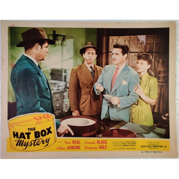 The Hat Box Mystery Lobby Card (1947)
