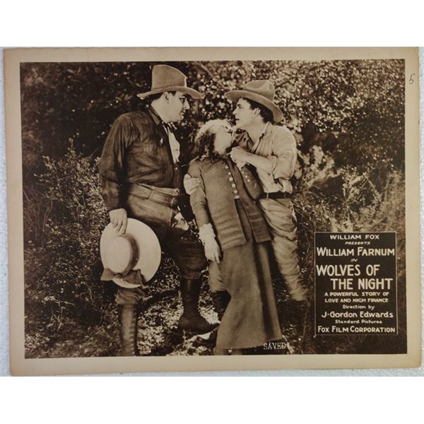 Wolves of the Night Lobby Card (1919)