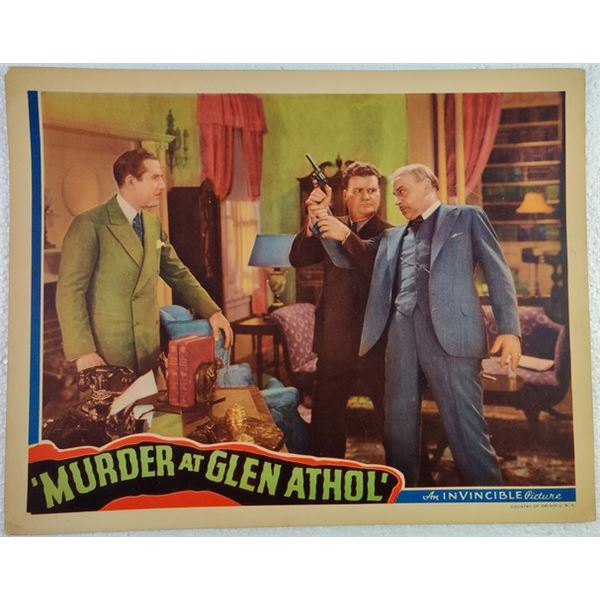 Murder at Glen Athol Lobby Card (1936)