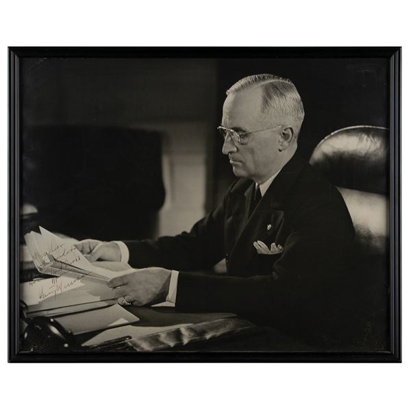 Harry S. Truman Signed Oversized Photograph