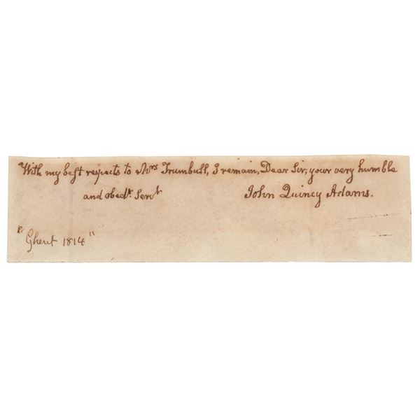 John Quincy Adams Signature