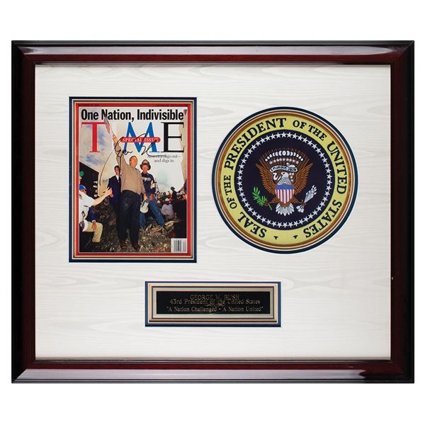 George W. Bush Signed Magazine Cover