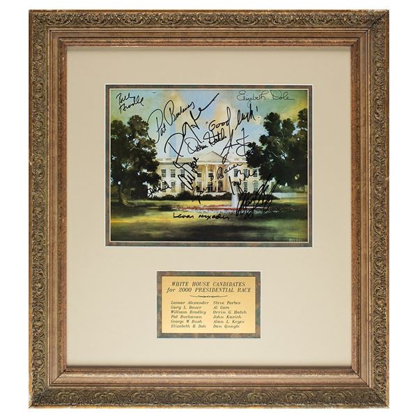 George W. Bush and 2000 Presidential Candidates Signed Photograph
