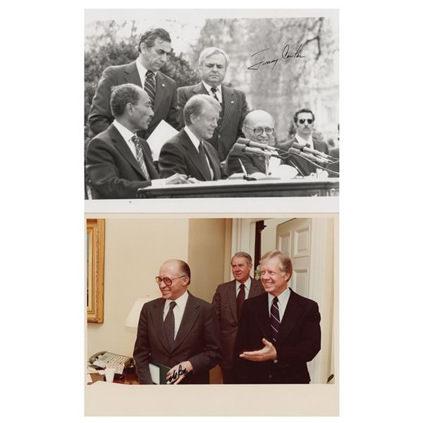 Jimmy Carter and Menachem Begin Signed Photographs