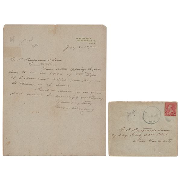 Grover Cleveland Autograph Letter Signed