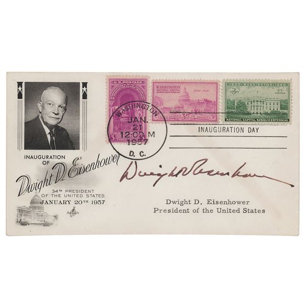 Dwight D. Eisenhower Signed Inauguration Day Cover