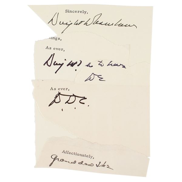 Dwight D. Eisenhower (5) Signatures