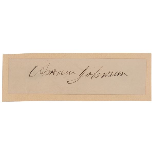 Andrew Johnson Signature