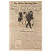 Image 1 : John F. Kennedy: The Dallas Morning News (November 22, 1963)