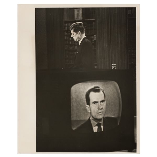 John F. Kennedy and Richard Nixon Original Photograph