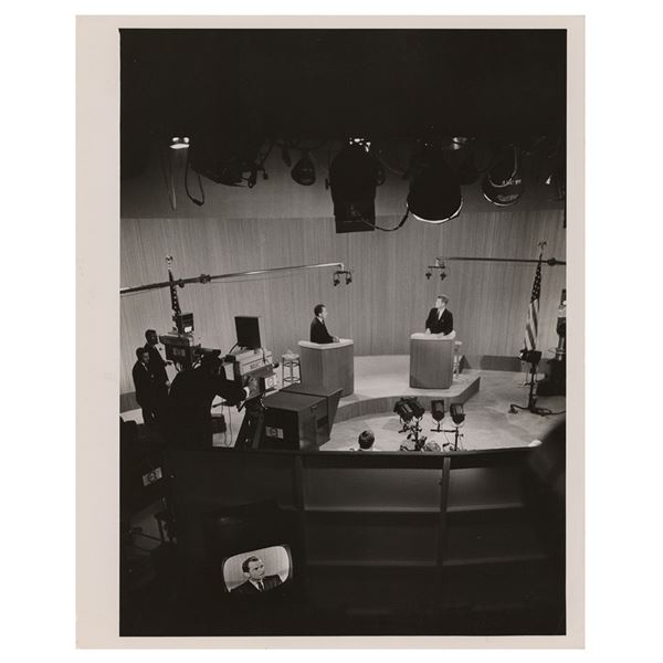 John F. Kennedy and Richard Nixon Original Photograph