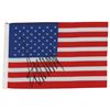 Image 1 : Donald Trump Signed Mini American Flag