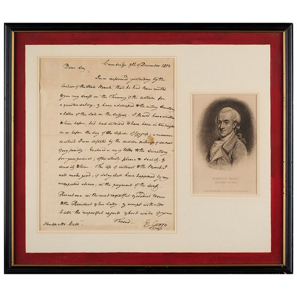 Elbridge Gerry Autograph Letter Signed