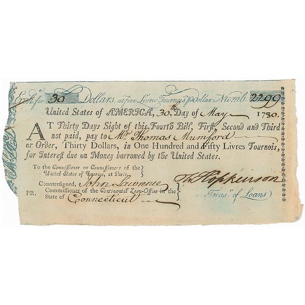 Francis Hopkinson Document Signed