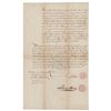 Image 1 : Lewis Morris and Aaron Burr Document Signed