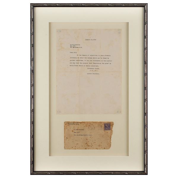 Albert Einstein Typed Letter Signed