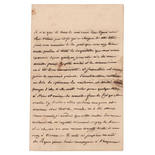 Marie Louise of Parma Autograph Letter Signed