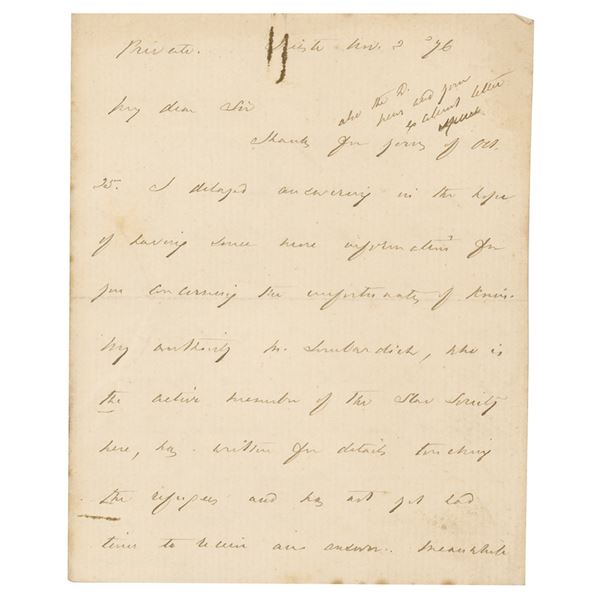 Richard Francis Burton Autograph Letter Signed
