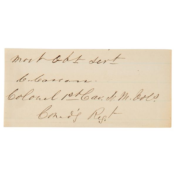 Kit Carson Signature