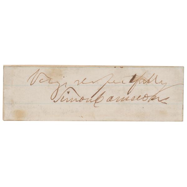 Simon Cameron Signature