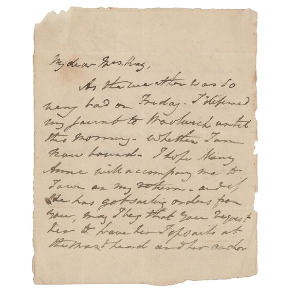 John Franklin Autograph Letter Signed