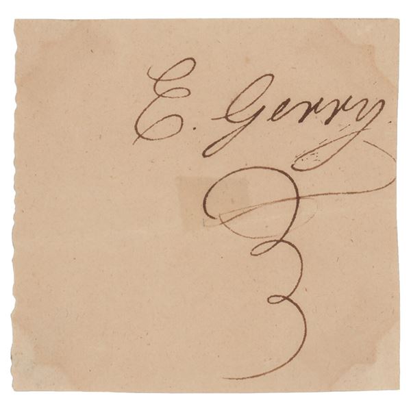 Elbridge Gerry Signature