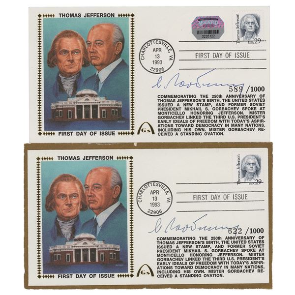 Mikhail Gorbachev (2) Signed Gateway Covers