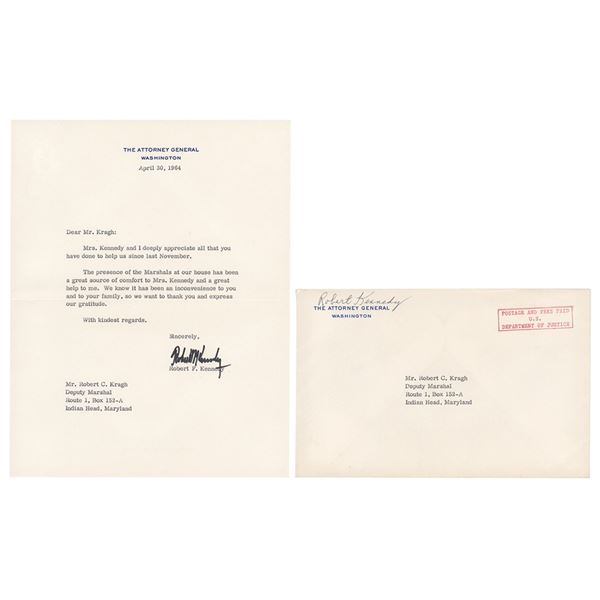 Robert F. Kennedy Typed Letter Signed