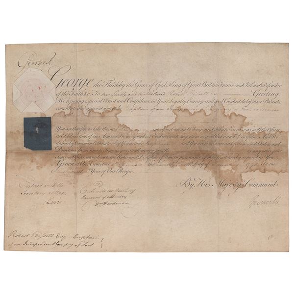 King George III Document Signed