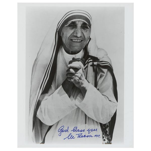 Mother Teresa Signed Photograph