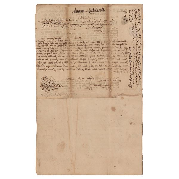 Robert Treat Paine Document Signed