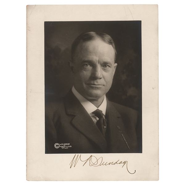 Billy Sunday Signed Photograph