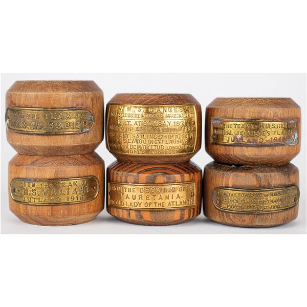 British Royal Navy Ship Relics (6) with HMS Victory