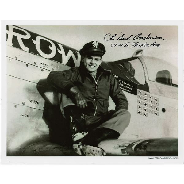 Bud Anderson Signed Photograph