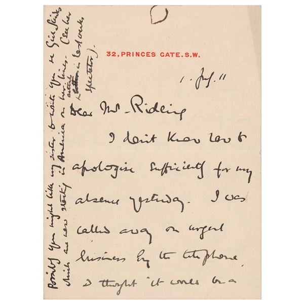 Robert Baden-Powell Autograph Letter Signed