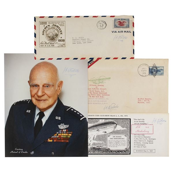 James H. Doolittle Lot of (4) Signed Items