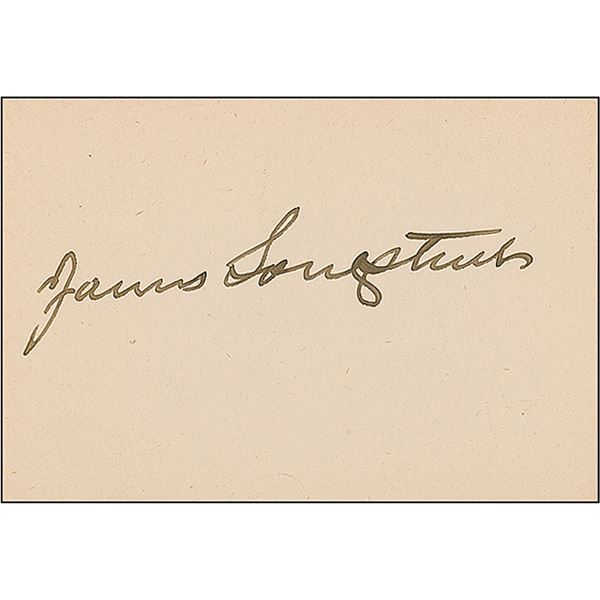 James Longstreet Signature