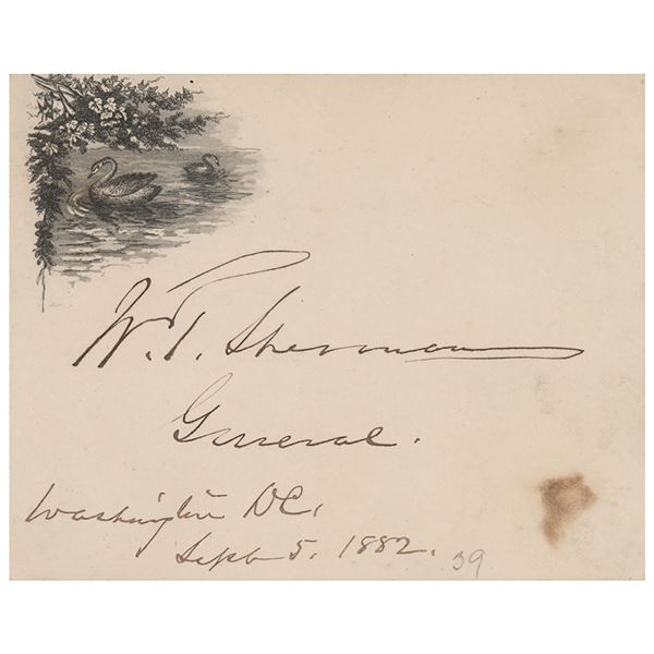 William T. Sherman Signature