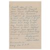 Image 1 : Civil War: Albert Woolson Autograph Letter Signed