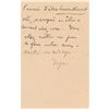 Image 1 : Edgar Degas Autograph Letter Signed